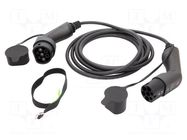 Cable: eMobility; 230V; 3.6kW; IP55; single-phase; 5m; 16A; -30÷50°C GREEN CELL