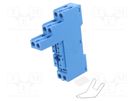 Socket; 10A; 250VAC; for DIN rail mounting; screw terminals; IP20 FINDER