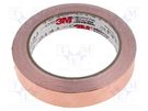 Tape: electrically conductive; W: 19mm; L: 16.5m; Thk: 0.101mm 3M