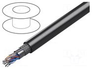 Wire; 7x2x24AWG; RS232,RS422; stranded; Cu; PVC; chrome; 30m; 300V BELDEN