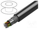 Wire; 18x2x28AWG; RS232,RS422,RS485; stranded; Cu; PVC; dark grey ALPHA WIRE