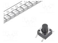 Microswitch TACT; SPST-NO; Pos: 2; 0.05A/12VDC; SMT; none; 0.98N E-SWITCH