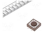 Microswitch TACT; SPST-NO; Pos: 2; 0.05A/12VDC; SMT; 1.57N; 4.3mm E-SWITCH