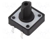 Microswitch TACT; SPST-NO; Pos: 2; 0.05A/12VDC; THT; 1.57N; 12mm E-SWITCH