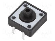Microswitch TACT; SPST-NO; Pos: 2; 0.05A/12VDC; THT; 1.57N; 7.3mm E-SWITCH