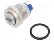Switch: vandal resistant; Pos: 2; SPST-NO; 2A/36VDC; IP65; OFF-(ON) E-SWITCH