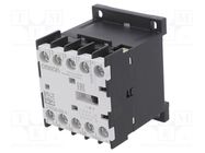 Contactor: 4-pole; 230VAC; 9A; for DIN rail mounting; J7KNA; 690V OMRON