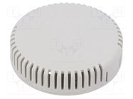 Enclosure: for alarms; Z: 20.3mm; ABS; grey; vented; Series: 1551V HAMMOND