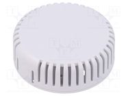 Enclosure: for alarms; Z: 20.3mm; ABS; white; vented; Series: 1551V HAMMOND