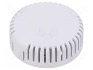 Enclosure: for alarms; Z: 20.3mm; ABS; white; 1551V; vented; Ø: 60mm HAMMOND