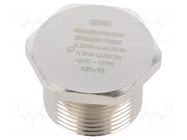 Stopper; M25; 1.5; IP68; brass; Plating: nickel; V-Ms-Ex-d; -20÷95°C HUMMEL