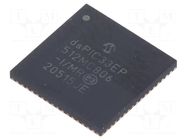 IC: dsPIC microcontroller; 512kB; 52kBSRAM; QFN64; DSPIC; 0.5mm MICROCHIP TECHNOLOGY