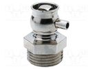 Breather valve; Mat: nickel plated brass; Ext.thread: G 1/4" HUMMEL