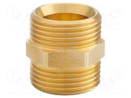 MKV connection fitting; Ext.thread: G 3/4"; 28mm; brass HUMMEL