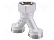 Y-connector; Ext.thread: G 3/4"; Int.thread: G 3/4"; H: 58mm HUMMEL