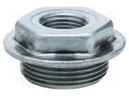 Plug with connection; steel; Thread: right hand thread,outside HUMMEL