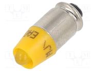 LED lamp; yellow; S5,7s; 48VDC; 48VAC; No.of diodes: 1 EAO