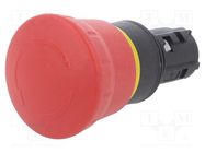 Switch: emergency stop; 22mm; Stabl.pos: 2; red; mushroom; Pos: 2 