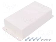 Enclosure: multipurpose; X: 69mm; Y: 133mm; Z: 30mm; ABS; white SUPERTRONIC