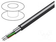 Wire; 4x24AWG; RS232; stranded; Cu; shielded,Al-PET foil; chrome BELDEN