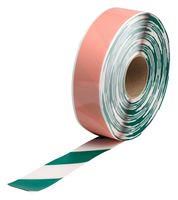 FLOOR MARKING TAPE, 2" X 100FT, GRN/WHT