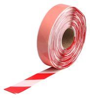 FLOOR MARKING TAPE, 2" X 100FT, RED/WHT