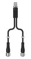 SENSOR SPLITTER, M12, 4P PLUG-RCPT