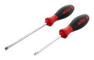 SCREWDRIVER SET, SLOTTED/PHILLIPS, 2PC