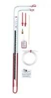U-INCLINED MANOMETER, CLEAR, 16INCH-H2O