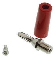 BANANA PLUG, 15A, STUD, RED