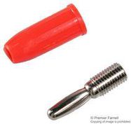 BANANA PLUG, 15A, STUD, RED