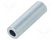 Spacer sleeve; 20mm; cylindrical; steel; zinc; Out.diam: 6mm DREMEC