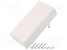 Enclosure: for power supplies; X: 120mm; Y: 56mm; Z: 31mm; ABS; white SUPERTRONIC