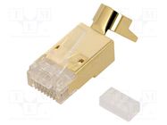 Plug; RJ45; PIN: 8; Cat: 6a,Cat 8.1; shielded; Layout: 8p8c; straight LOGILINK