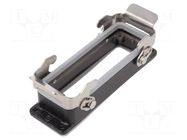 Enclosure for connectors: HDC; size 24B; Han® M; IP65; zinc alloy HARTING