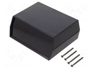 Enclosure: with panel; DIGITAL; X: 119mm; Y: 89mm; Z: 50mm; black TEKO