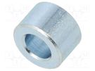 Spacer sleeve; 4mm; cylindrical; steel; zinc; Out.diam: 6mm DREMEC
