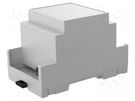 Enclosure: for DIN rail mounting; Y: 90mm; X: 53mm; Z: 53mm; PPO ITALTRONIC