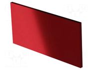 Front panel; for enclosures; Panel colour: semi-transparent red ITALTRONIC