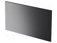 Front panel; for enclosures; Panel colour: black; UL94V-0 ITALTRONIC