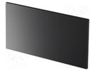 Rear panel; Panel colour: black; UL94V-0; Panel mat: PVC ITALTRONIC