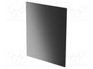 Rear panel; Panel colour: black; UL94V-0; Panel mat: PVC ITALTRONIC
