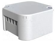 Enclosure: junction box; X: 43.8mm; Y: 43.8mm; Z: 25mm; light grey ITALTRONIC