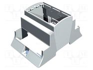 Enclosure: for DIN rail mounting; Y: 110mm; X: 71.3mm; Z: 62mm; grey ITALTRONIC