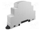 Enclosure: for DIN rail mounting; Y: 88.2mm; X: 18mm; Z: 62mm; grey ITALTRONIC