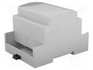 Enclosure: for DIN rail mounting; Y: 90mm; X: 71mm; Z: 62mm; grey ITALTRONIC