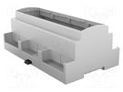 Enclosure: for DIN rail mounting; Y: 91mm; X: 160.2mm; Z: 62mm; grey ITALTRONIC