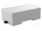 Enclosure: for DIN rail mounting; Y: 90mm; X: 53.3mm; Z: 32mm; grey ITALTRONIC