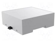 Enclosure: for DIN rail mounting; Y: 90mm; X: 87.7mm; Z: 32mm; grey ITALTRONIC
