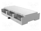 Enclosure: for DIN rail mounting; Y: 90mm; X: 158mm; Z: 32mm; grey ITALTRONIC